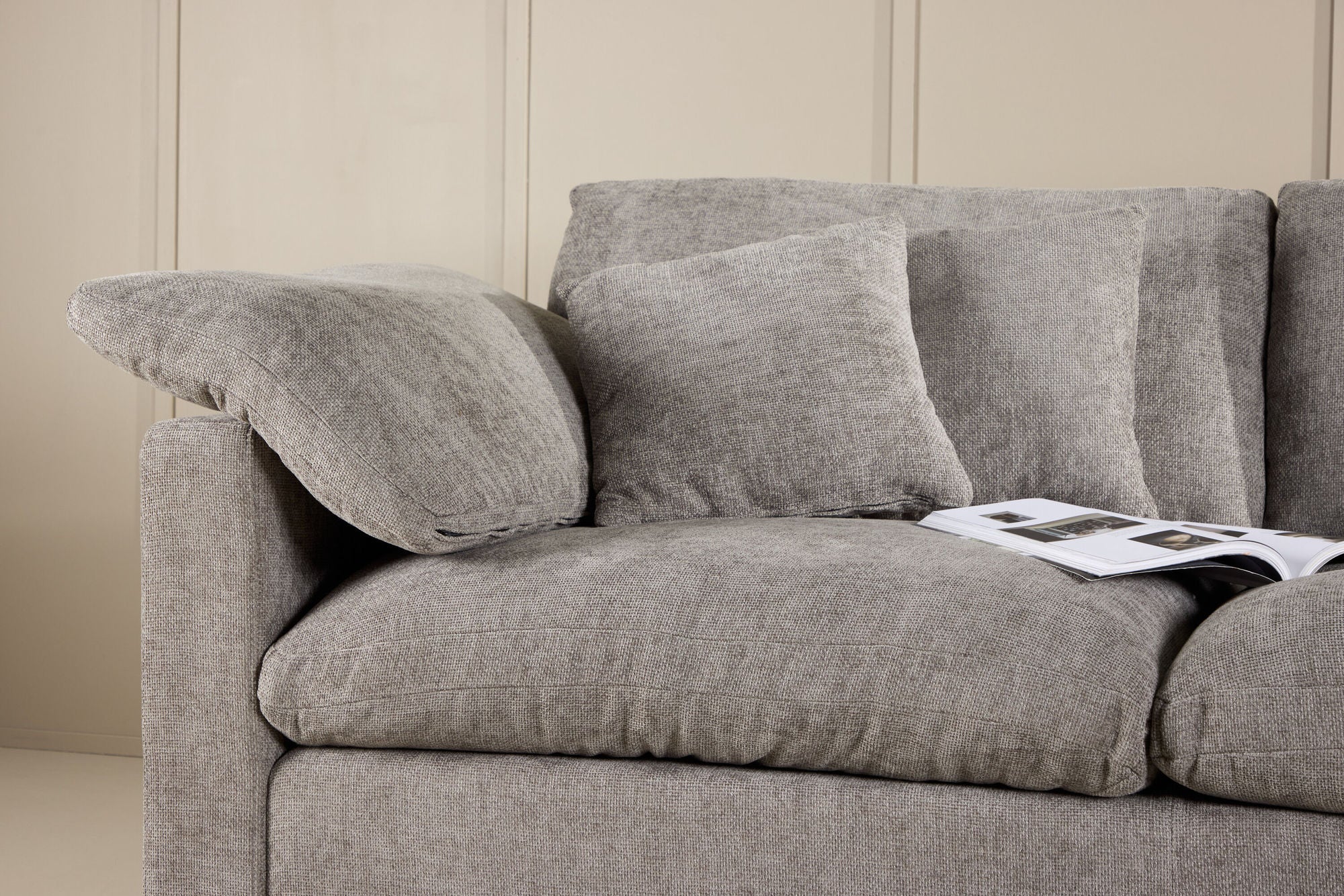 Vind Amalfi hjørne Sofa - Dark Grey Fabric /