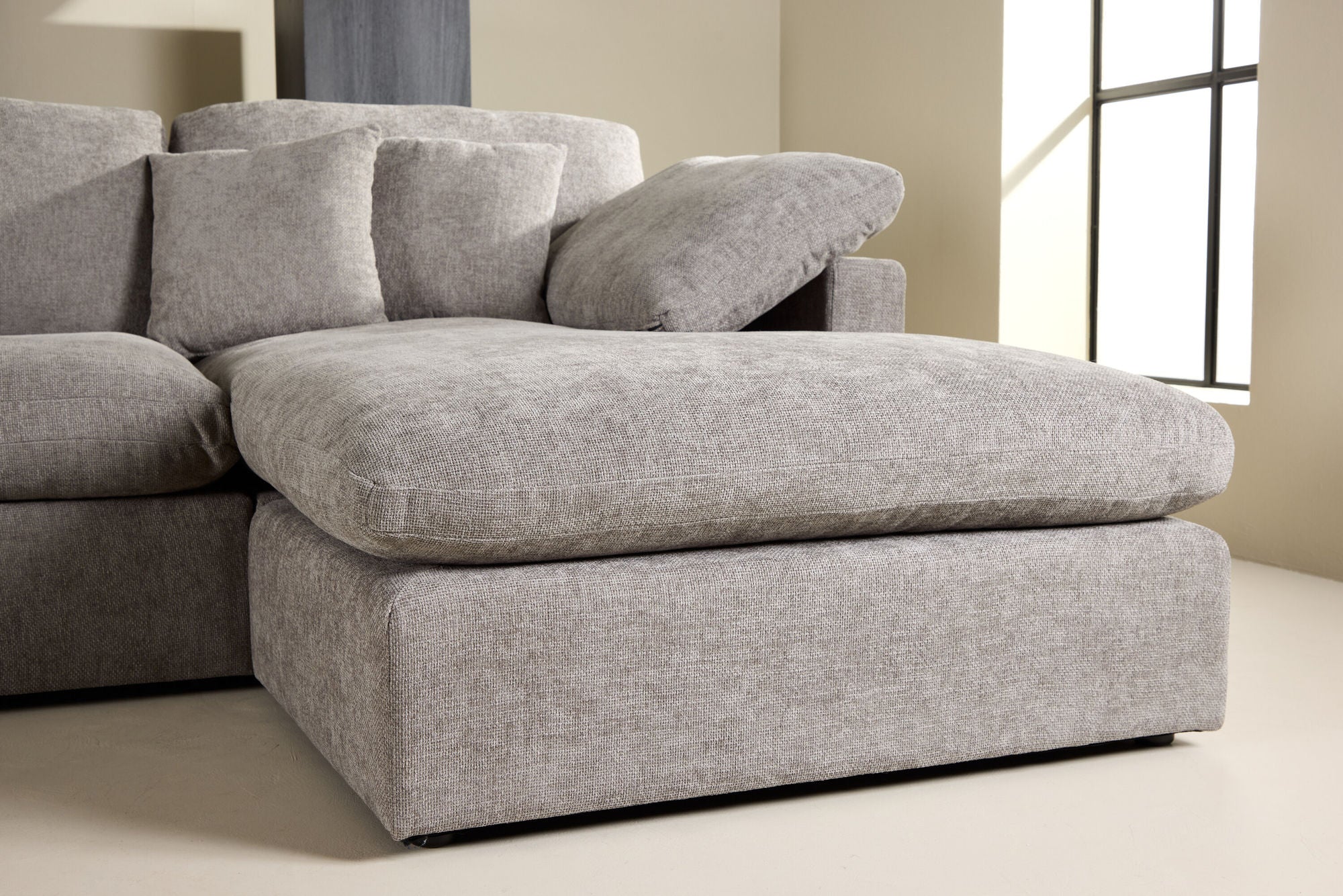 Vind Amalfi hjørne Sofa - Dark Grey Fabric /