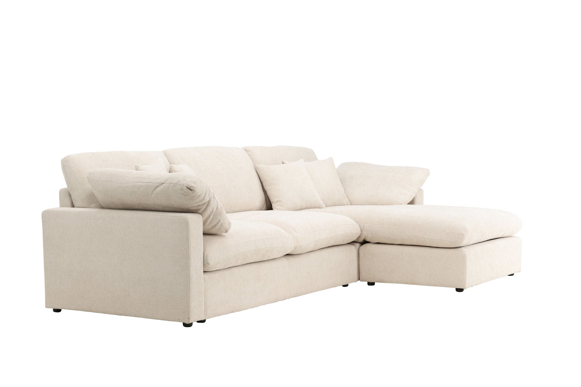 Vind Amalfi hjørne Sofa - Beige Fabric /