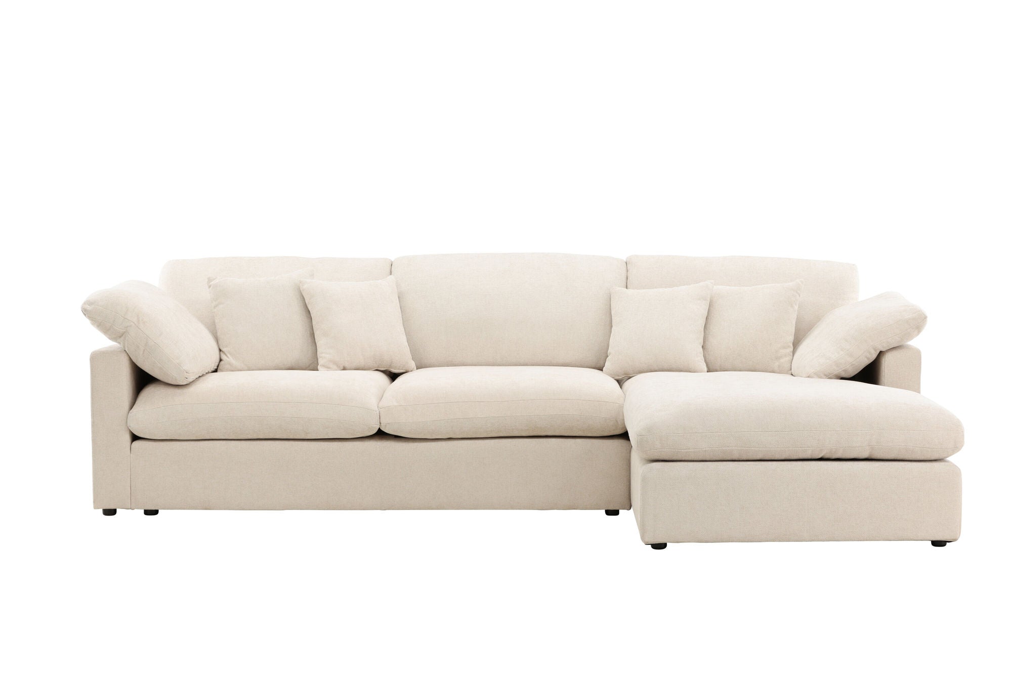 Vind Amalfi hjørne Sofa - Beige Fabric /