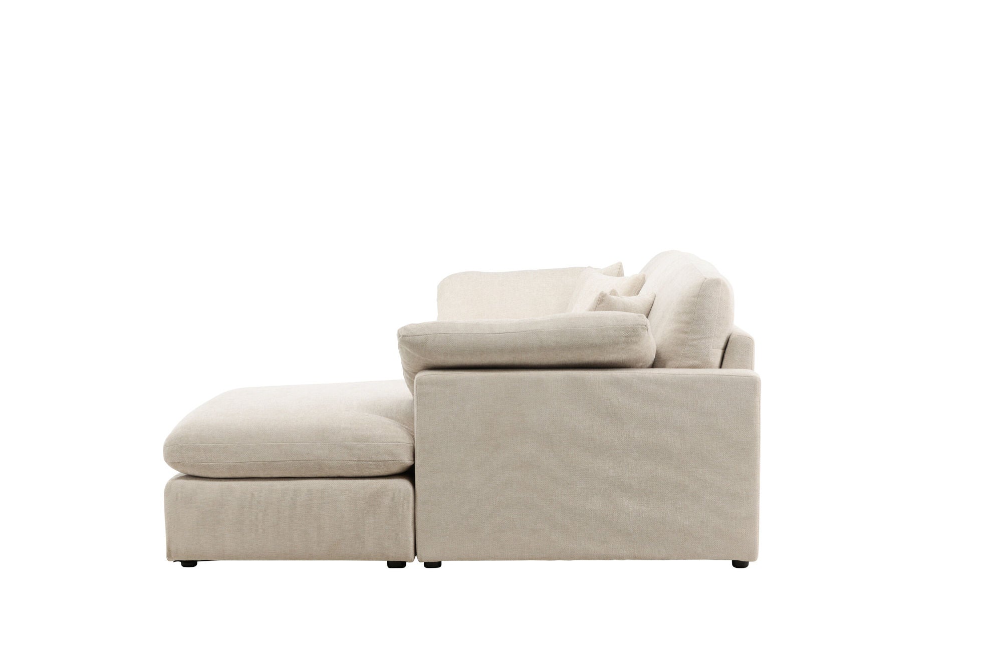 Vind Amalfi hjørne Sofa - Beige Fabric /