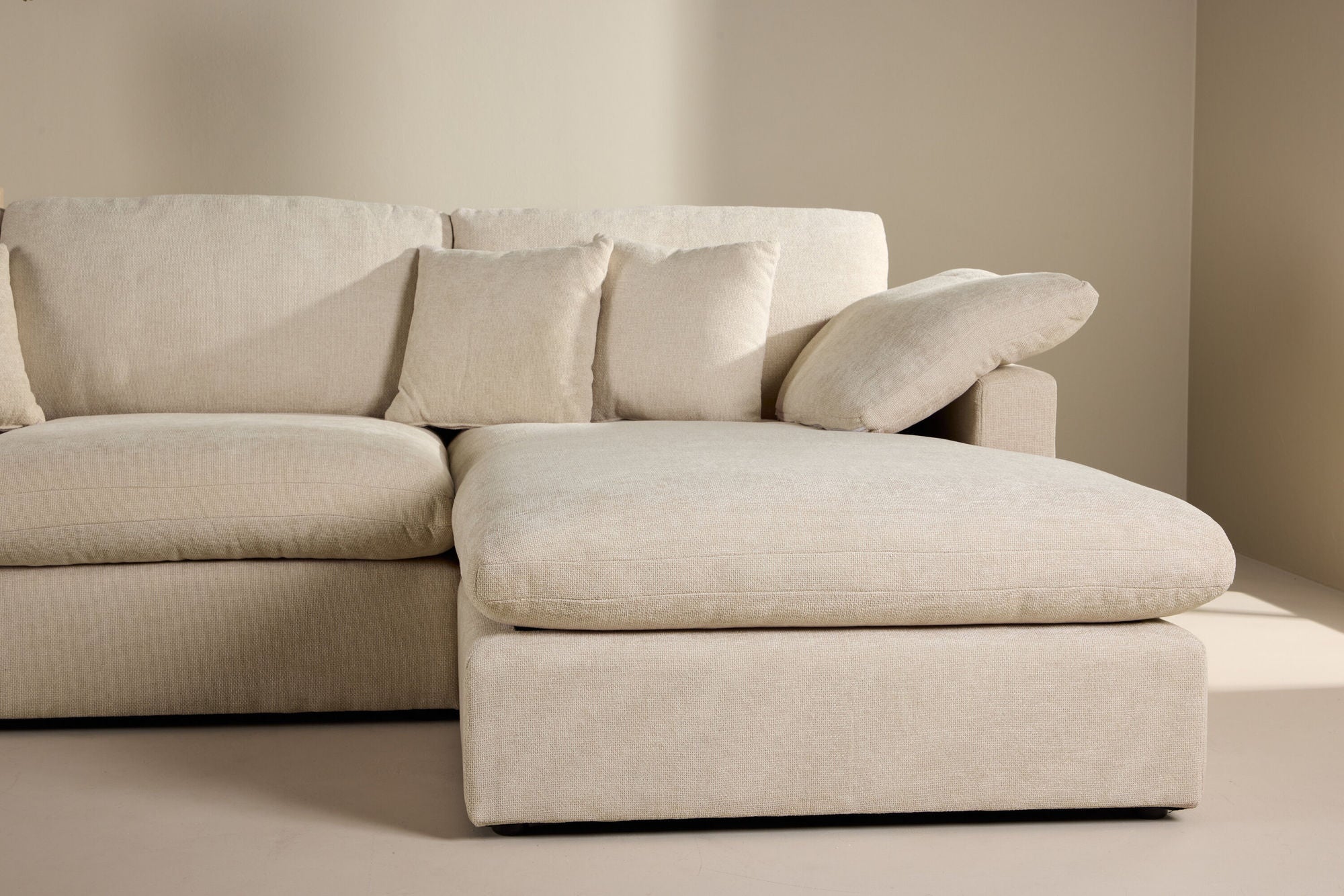 Vind Amalfi hjørne Sofa - Beige Fabric /
