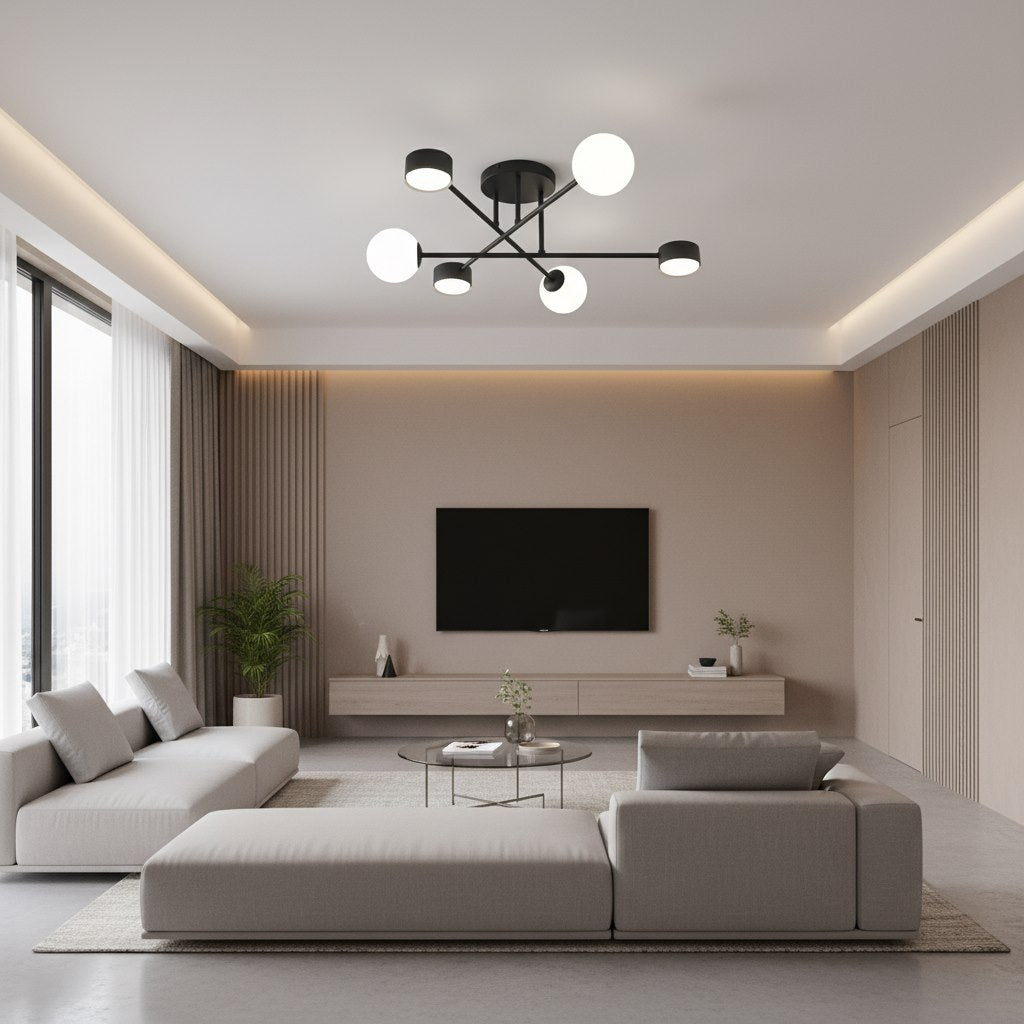 HOLON 6 SORT Loftlampe