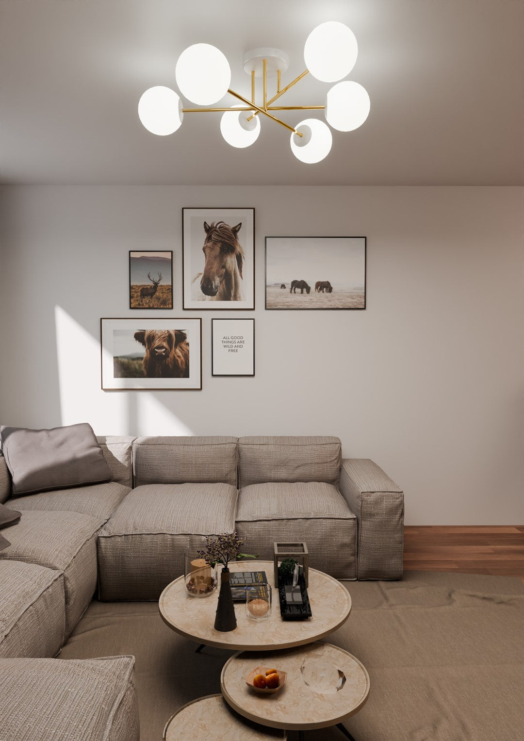 MAGNUM 6 HVID OPAL Loftlampe