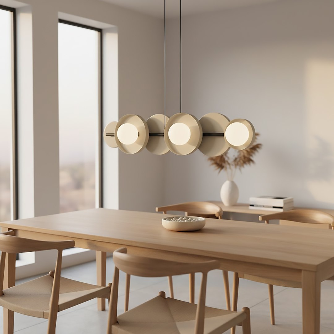 MODEL 6 BLÅ MOKKA Loftlampe