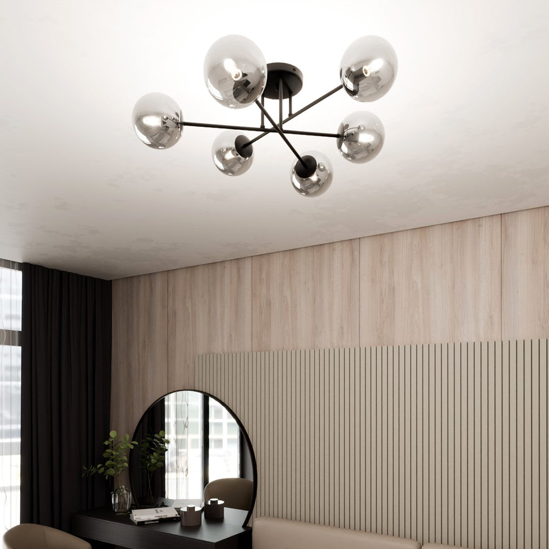 ROMA 6 BL grafit Loftlampe
