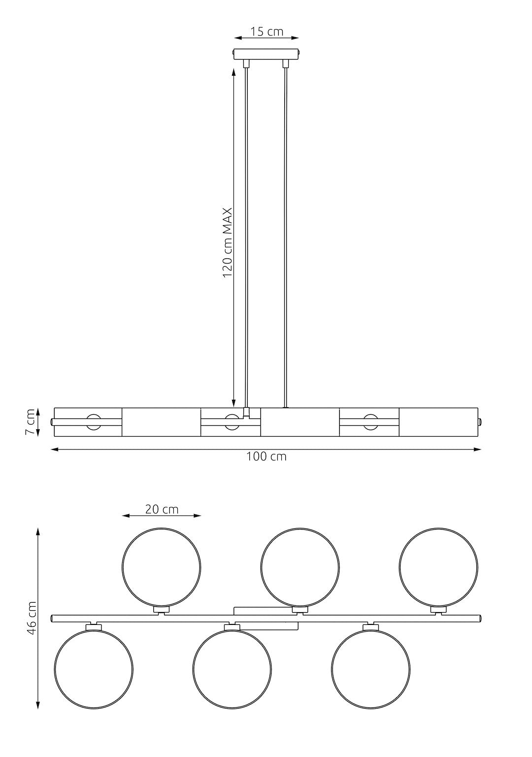 DRUMZ 6 RATTAN Loftlampe