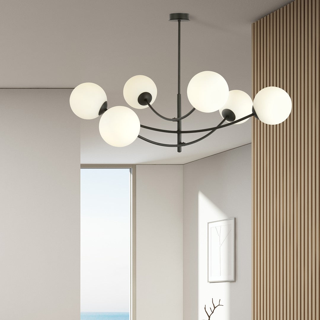 HUNTER 6 SORT/OPAL Loftlampe
