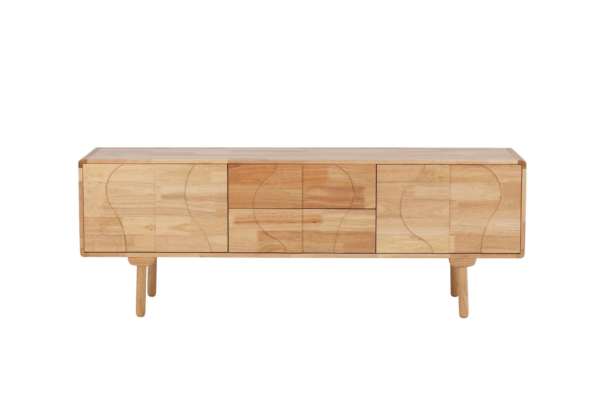 Vind Skärhamn Skænk 180x45x65 cm - Nature Rubberwood