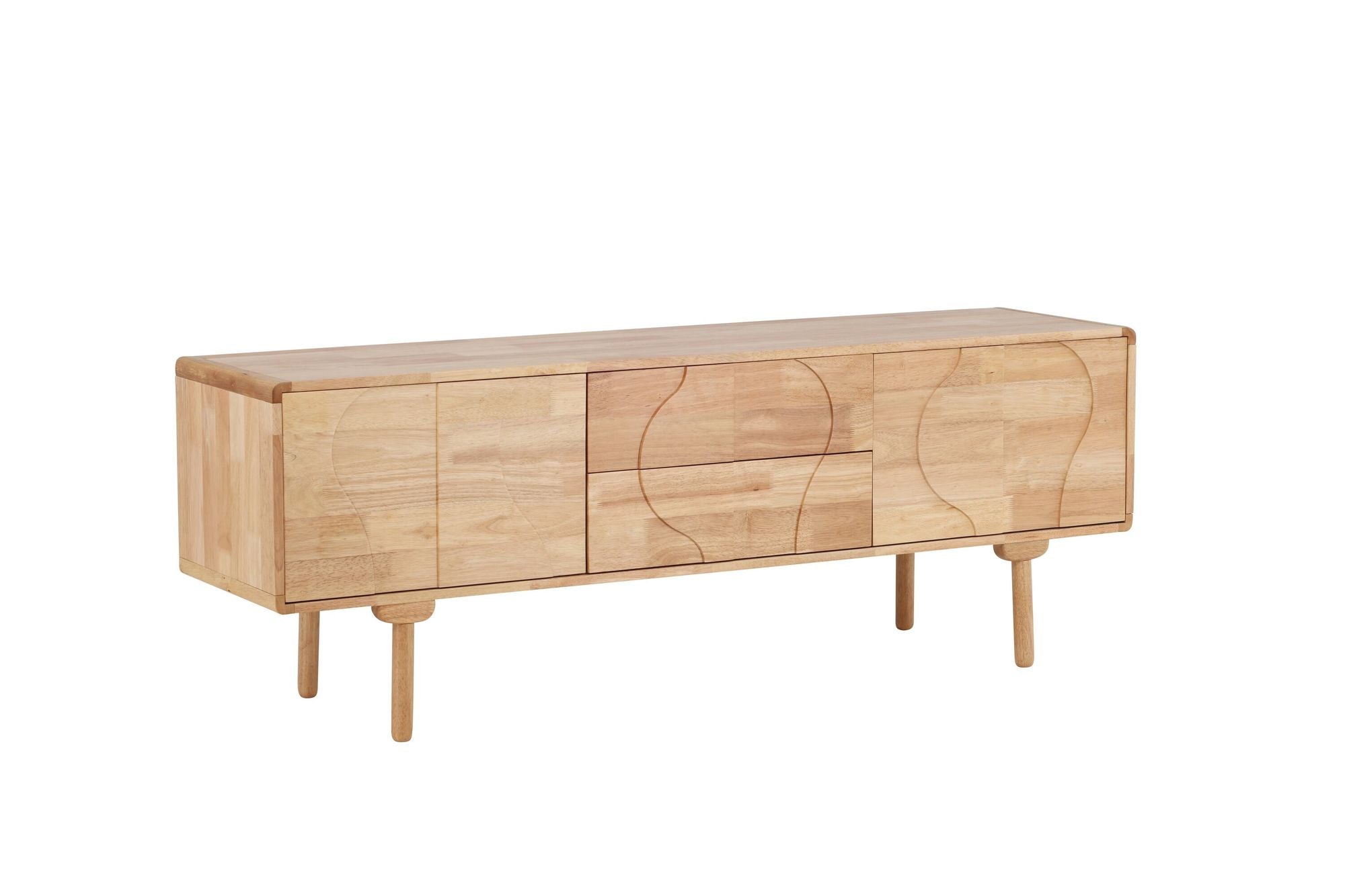 Vind Skärhamn Skænk 180x45x65 cm - Nature Rubberwood