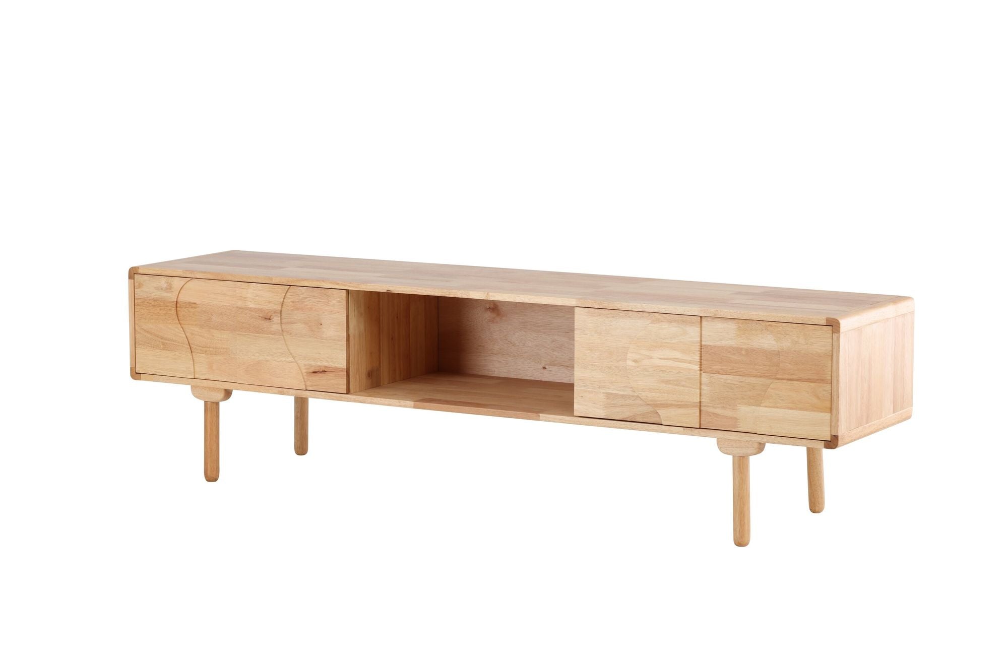 Vind Skärhamn TV-Skænk 200x45x55 cm - Nature Rubberwood