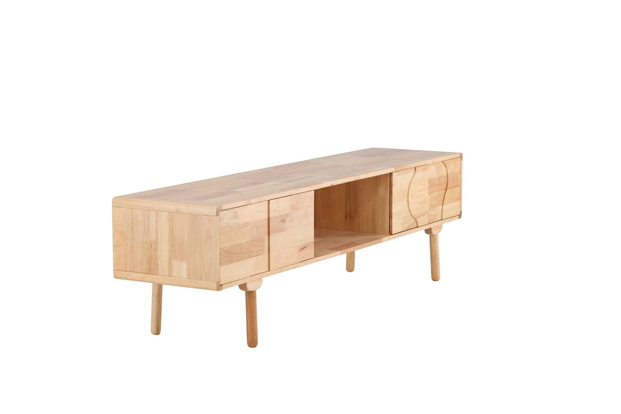 Vind Skärhamn TV-Skænk 200x45x55 cm - Nature Rubberwood