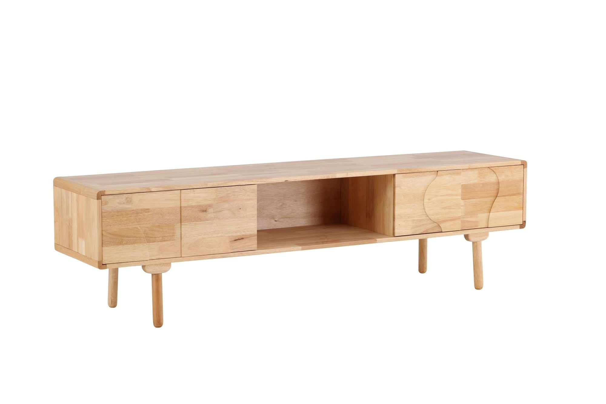 Vind Skärhamn TV-Skænk 200x45x55 cm - Nature Rubberwood