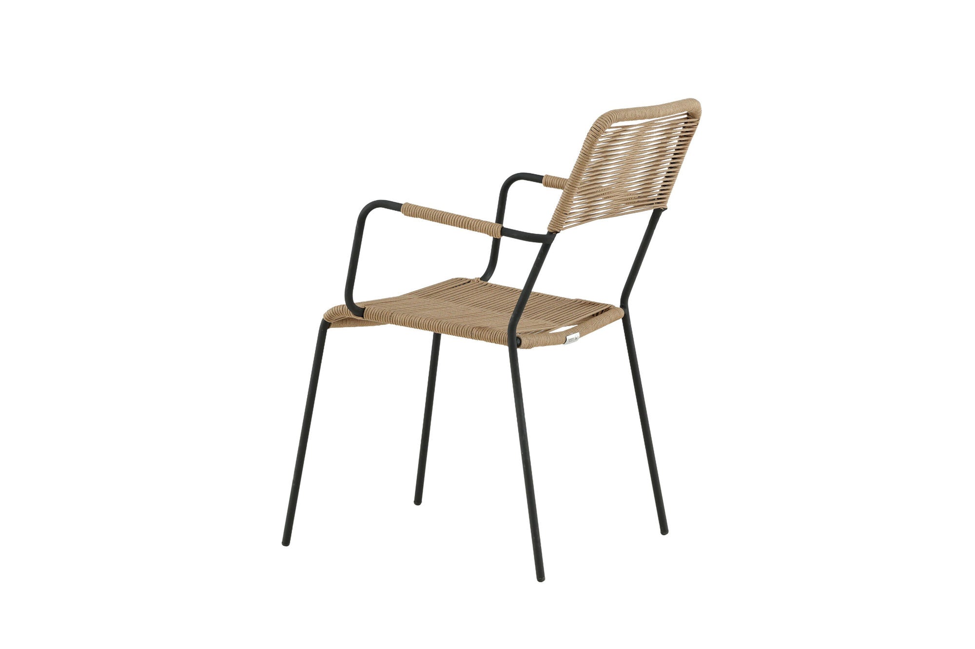 Venture Home Lindos - Armchair - Black Alu / Latte Rope