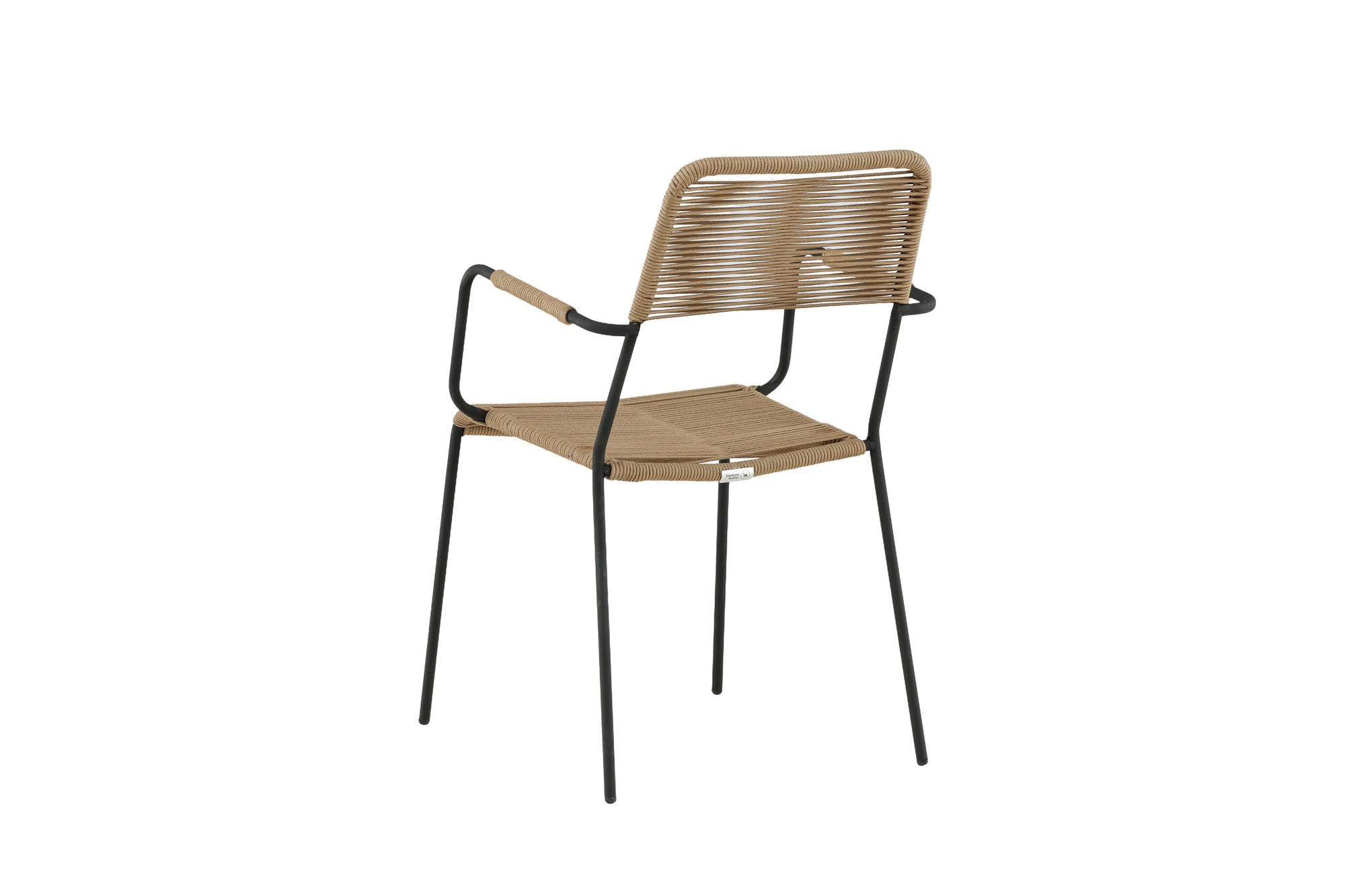Venture Home Lindos - Armchair - Black Alu / Latte Rope