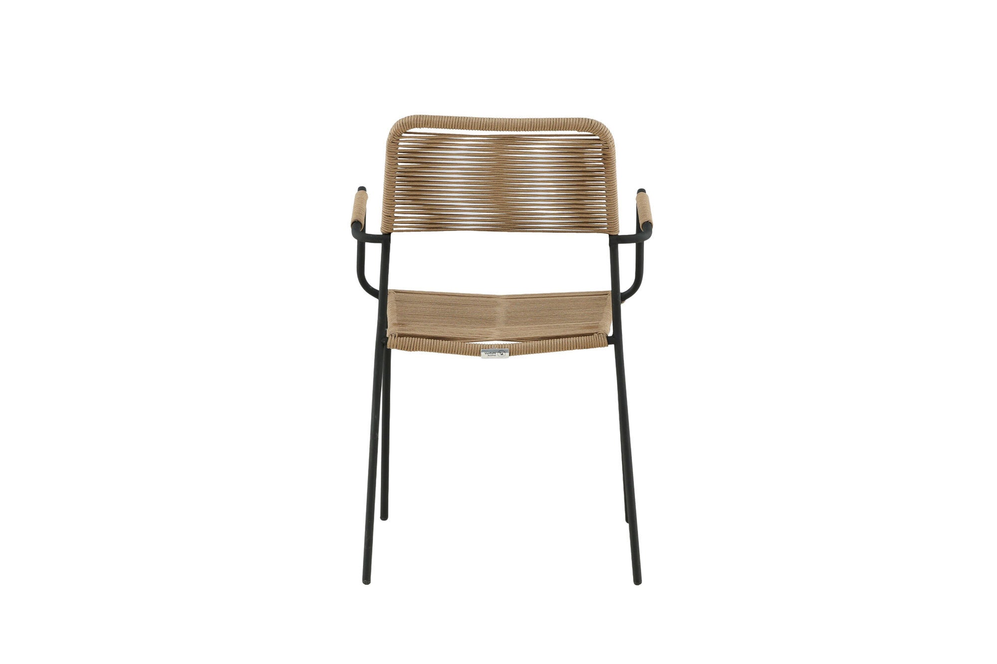 Venture Home Lindos - Armchair - Black Alu / Latte Rope