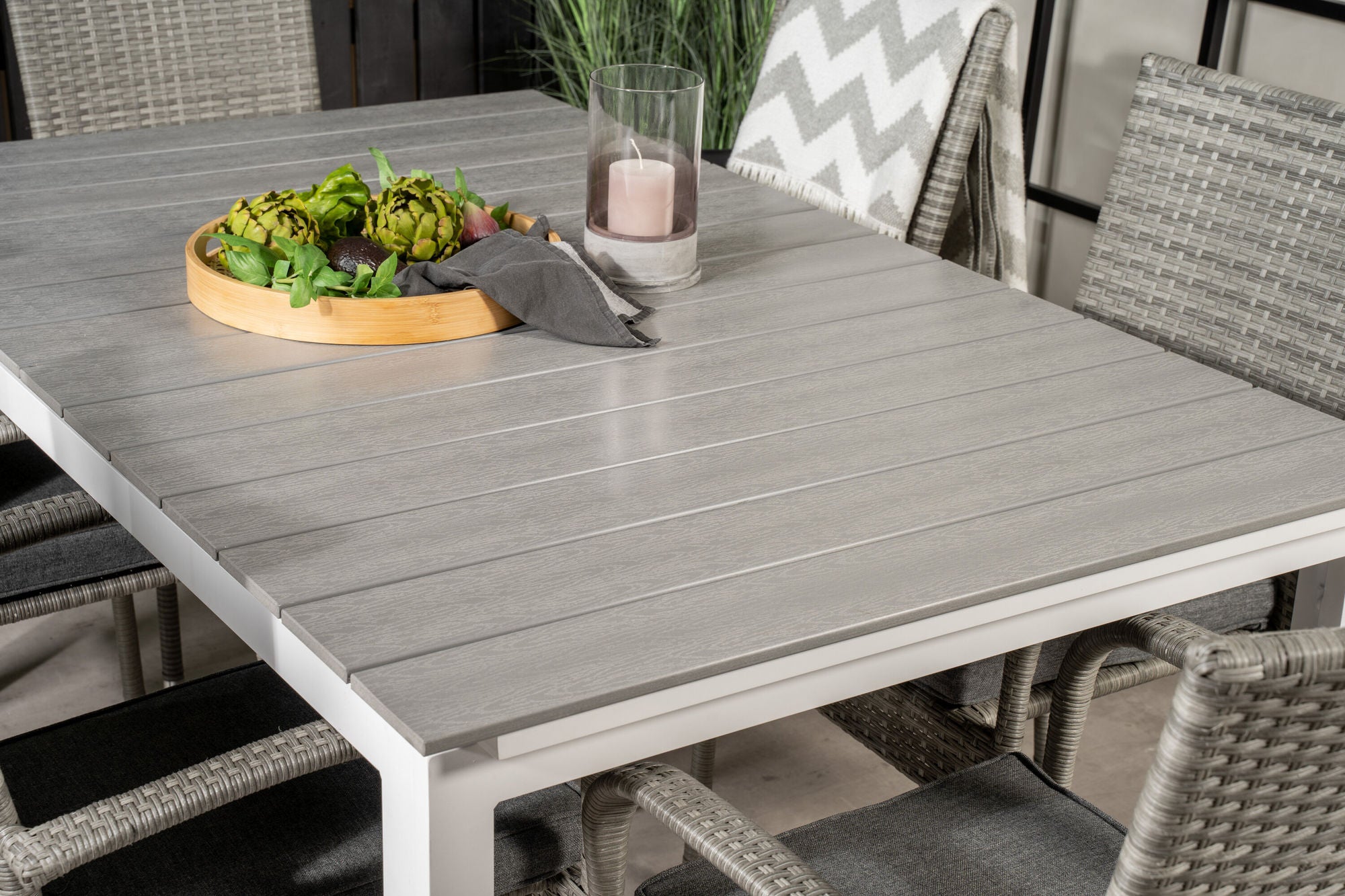 Venture Home Levels bord 160/240 - White/Grey - Anna stol - Grey 6