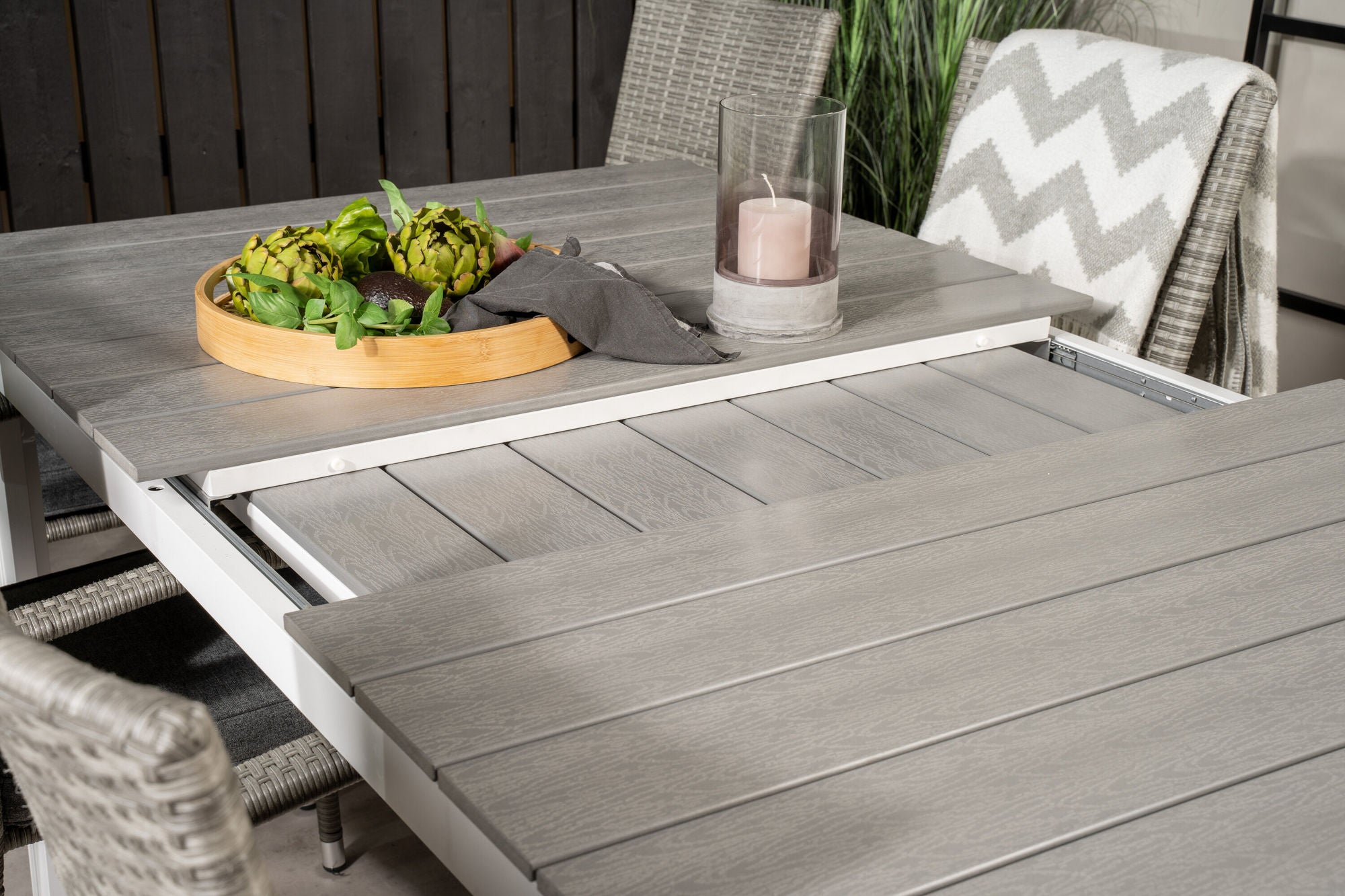 Venture Home Levels bord 160/240 - White/Grey - Anna stol - Grey 6