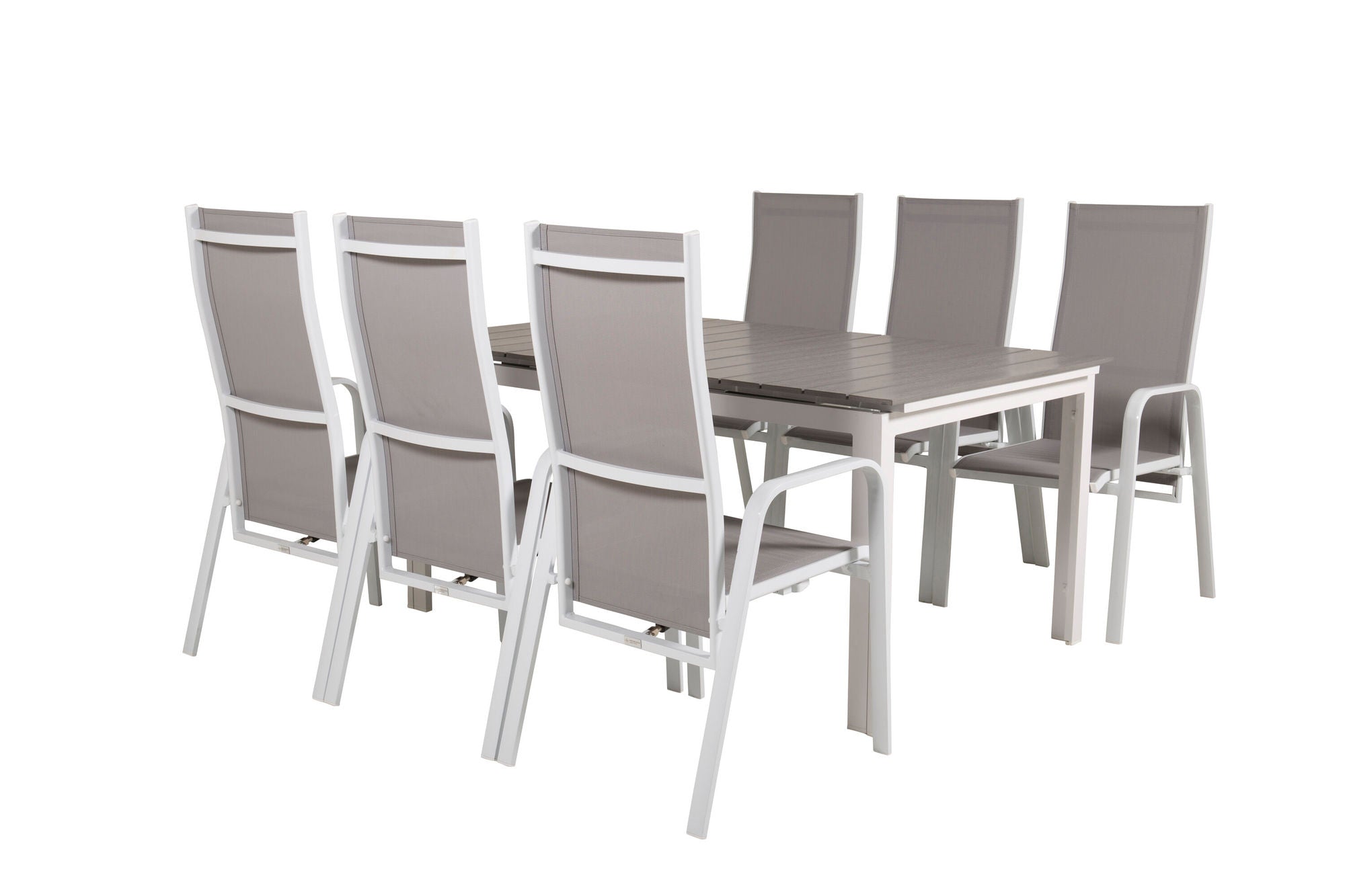 Venture Home Levels bord 160/240 - White/Grey - Copacabana Recliner stol - White/Grey 6