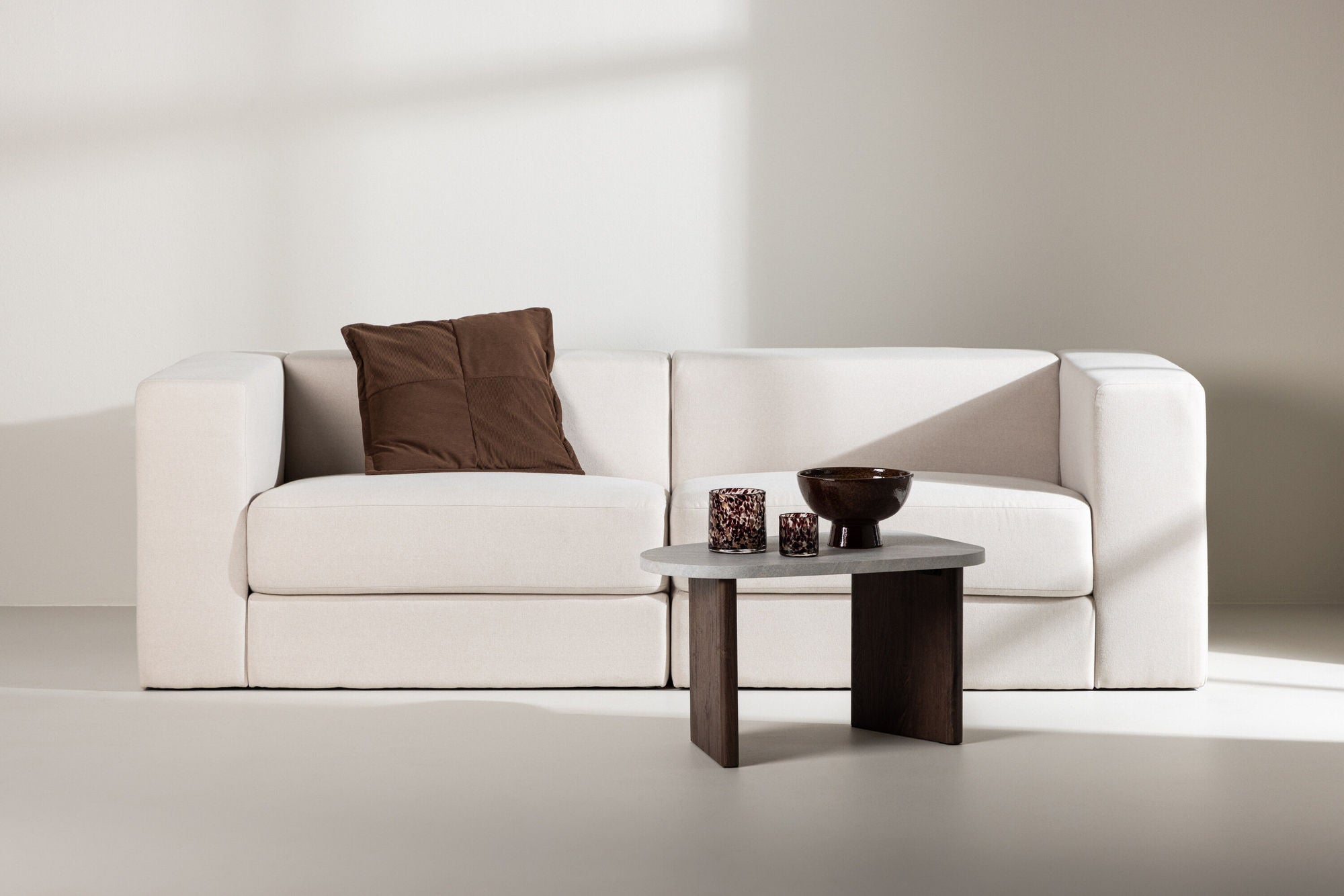 Venture Home Lumi 3-seat Sofa - White Linen /