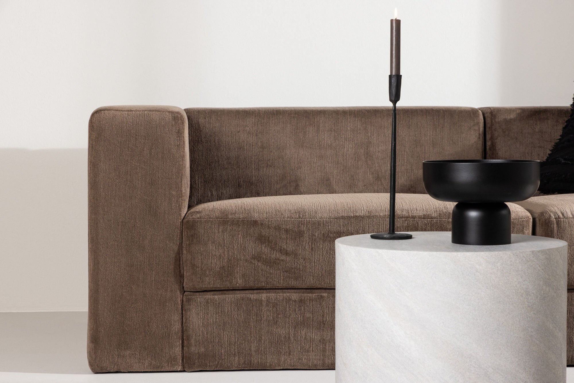 Venture Home Lumi 3-seat Sofa - Brown Linen /