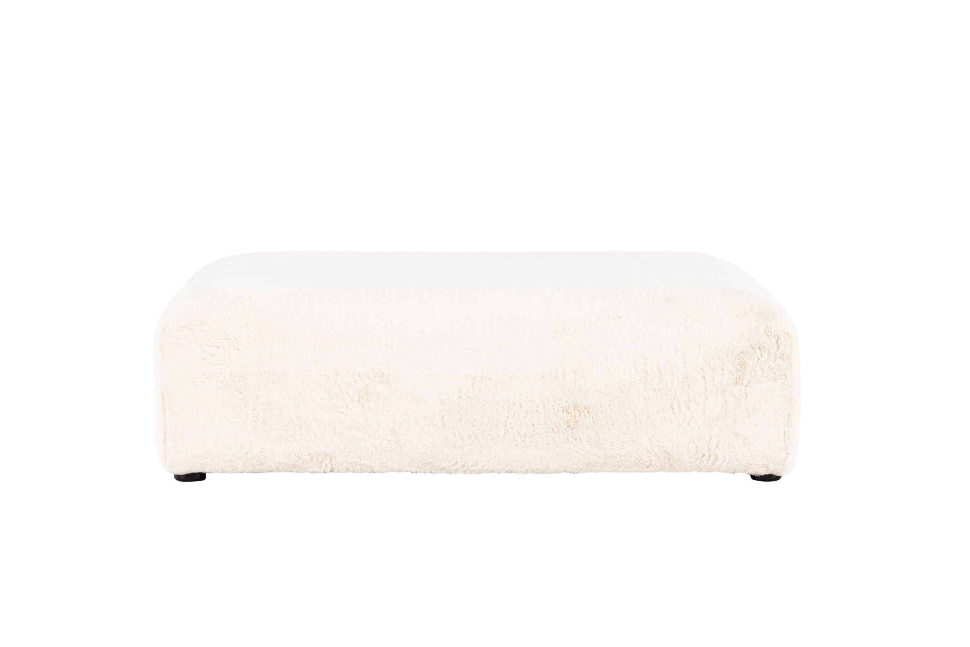 Venture Home Davie Pouf 100*100 - Beige Faux fur /
