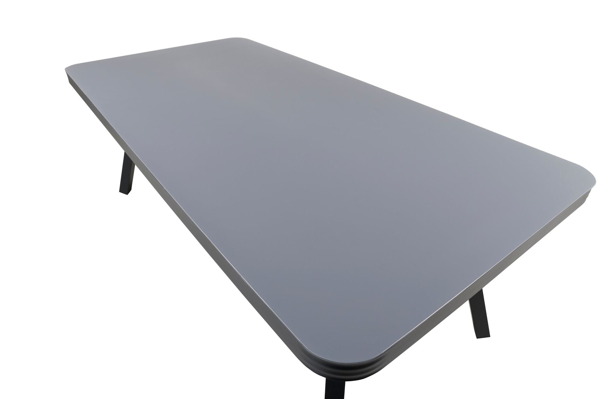 Venture Home Virya spisebord - Black Alu / Grey Glass - big bord