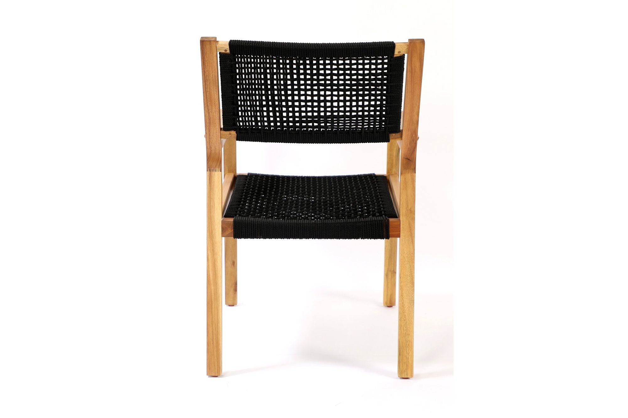 Venture Home Little John Spisebordsstol 2-pack - Black Rope / Acacia
