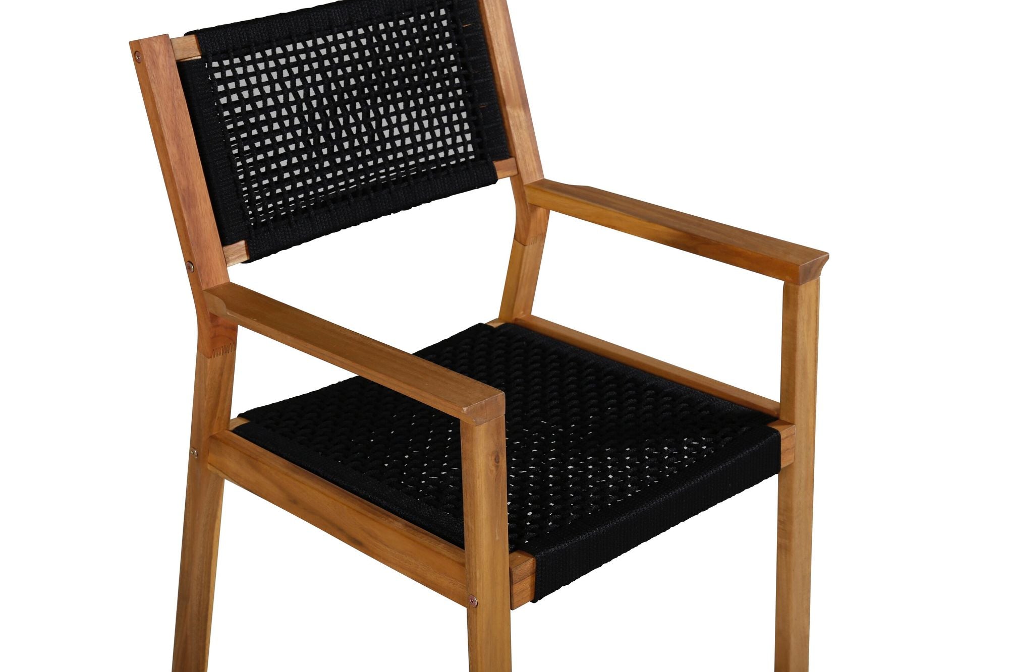 Venture Home Little John Spisebordsstol 2-pack - Black Rope / Acacia