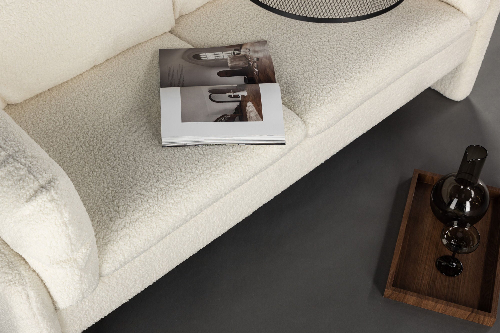 Venture Home Vindel Sofa - / White Teddy