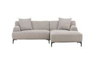 Venture Home Viskan Sofa - Matte black / Light grey Fabric