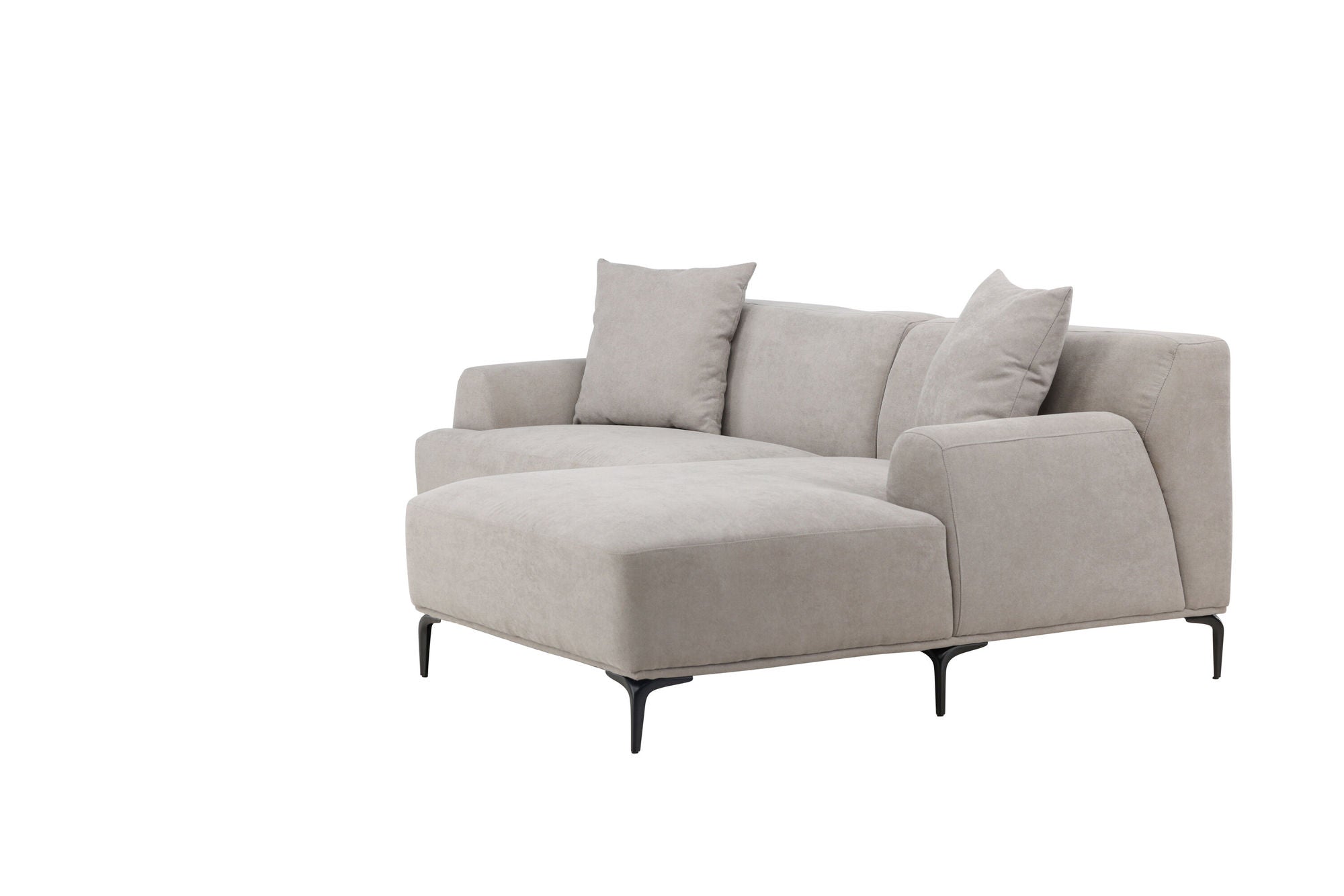 Venture Home Viskan Sofa - Matte black / Light grey Fabric