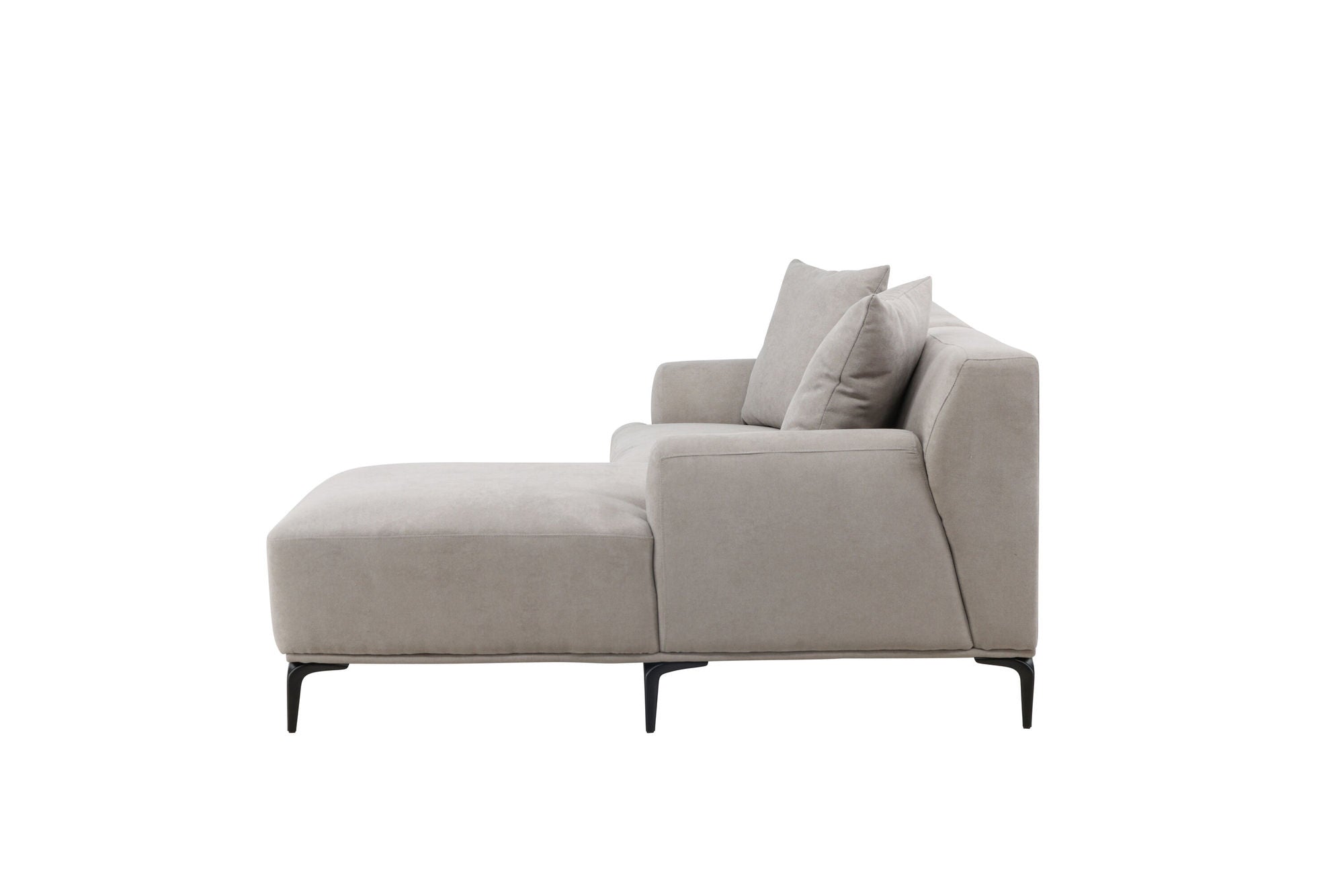 Venture Home Viskan Sofa - Matte black / Light grey Fabric