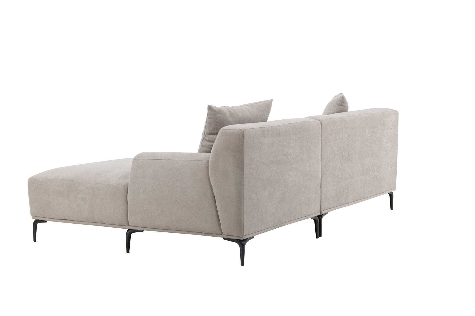 Venture Home Viskan Sofa - Matte black / Light grey Fabric