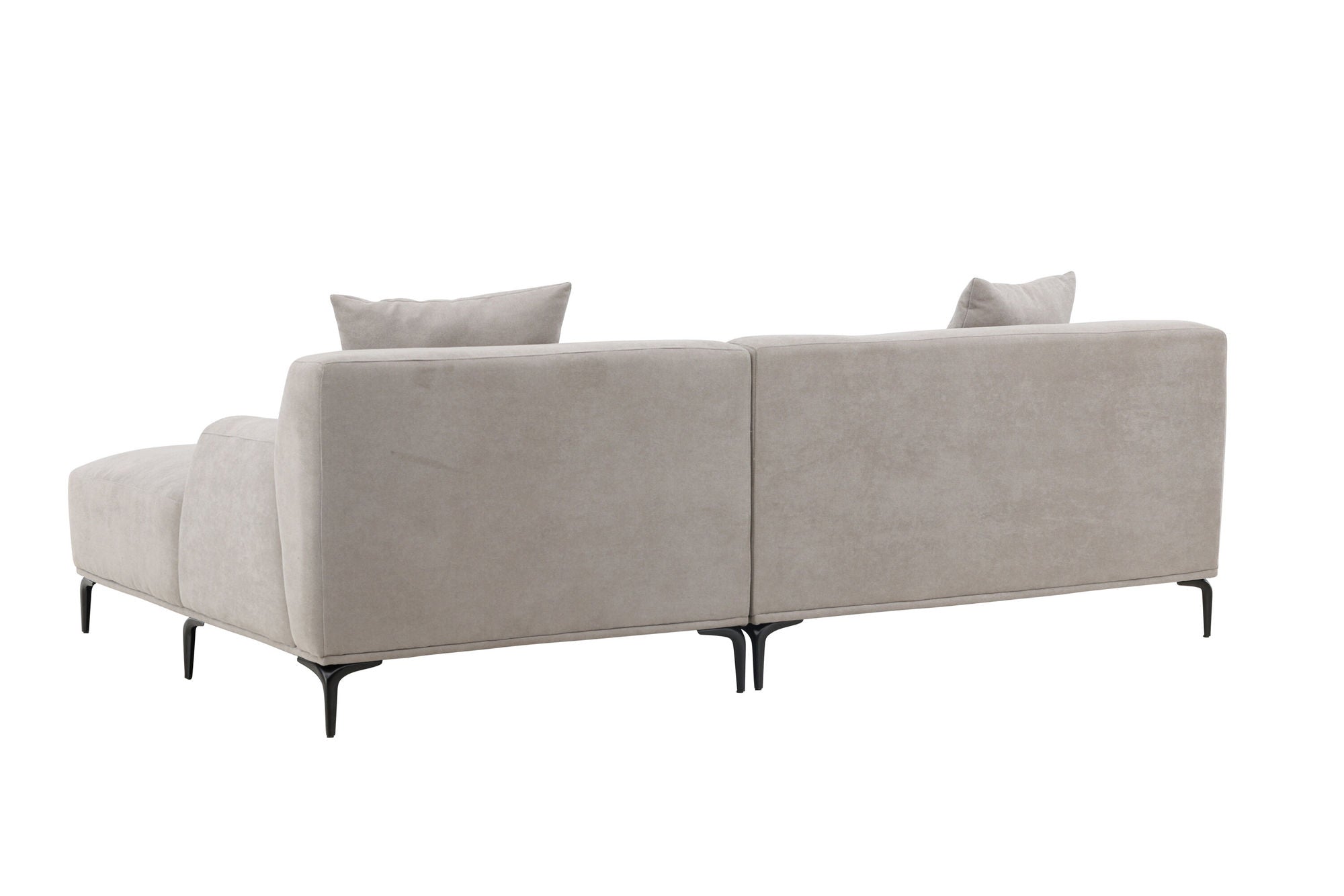 Venture Home Viskan Sofa - Matte black / Light grey Fabric