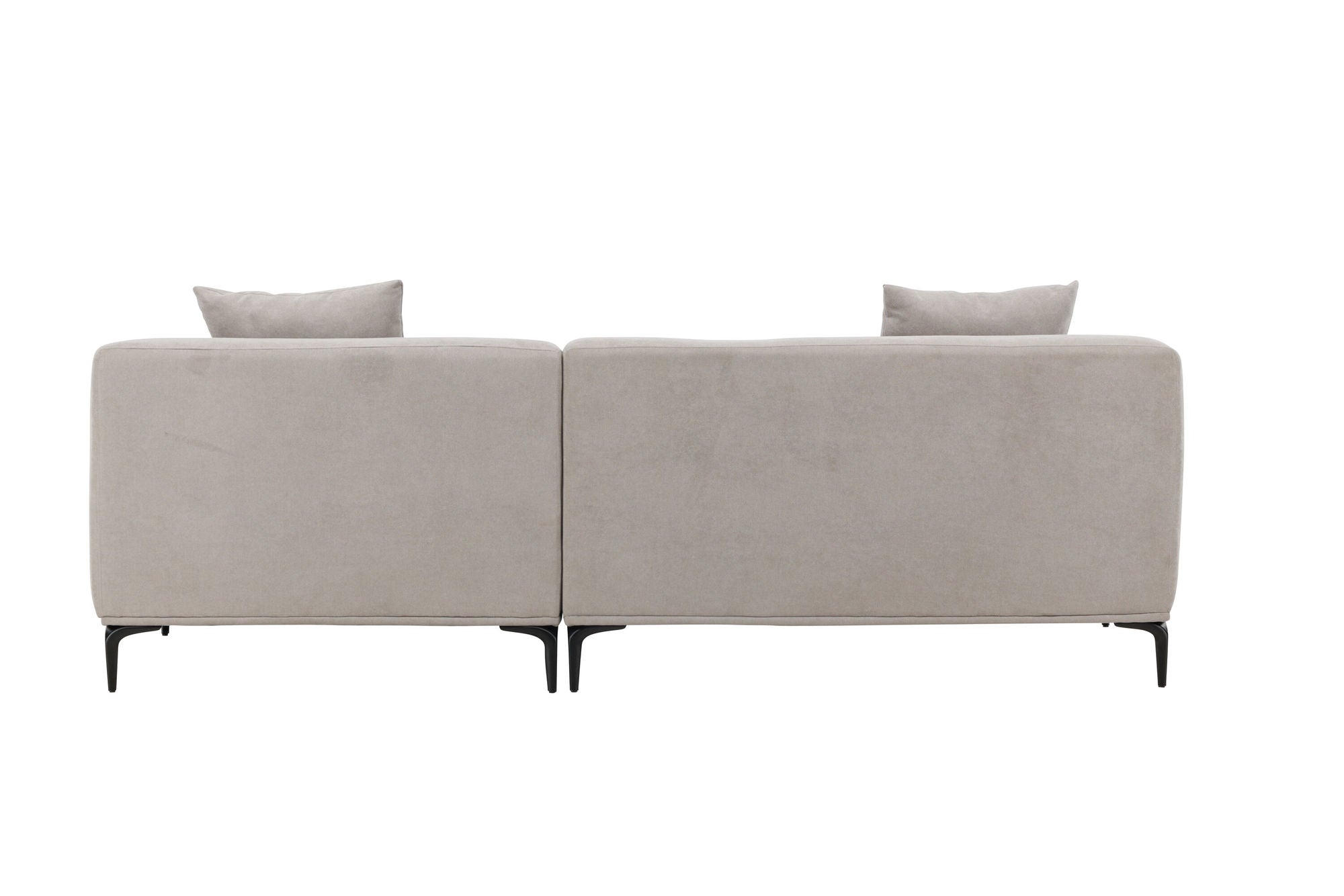 Venture Home Viskan Sofa - Matte black / Light grey Fabric