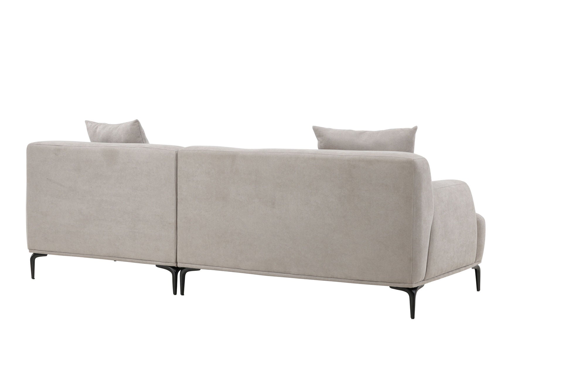 Venture Home Viskan Sofa - Matte black / Light grey Fabric