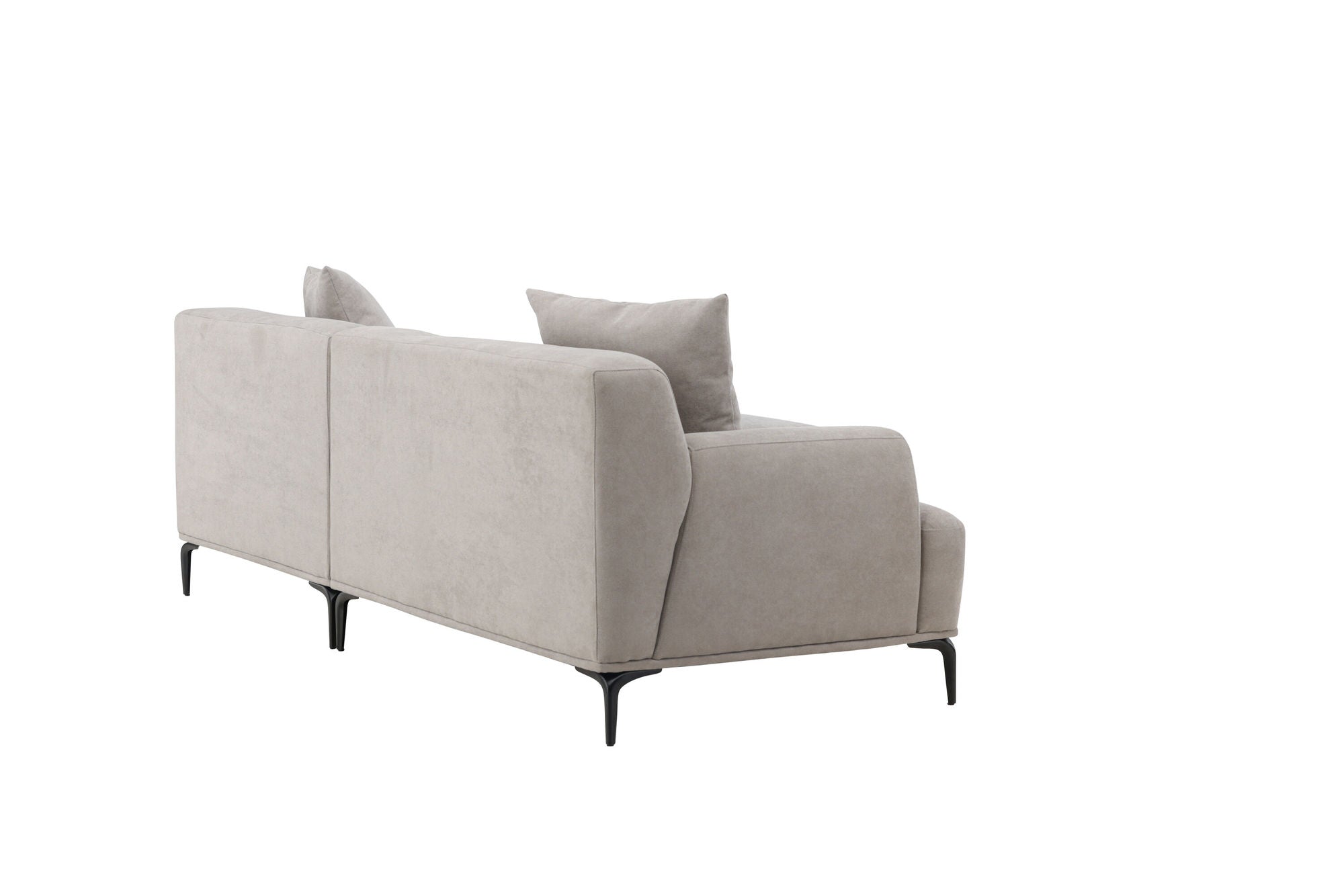 Venture Home Viskan Sofa - Matte black / Light grey Fabric