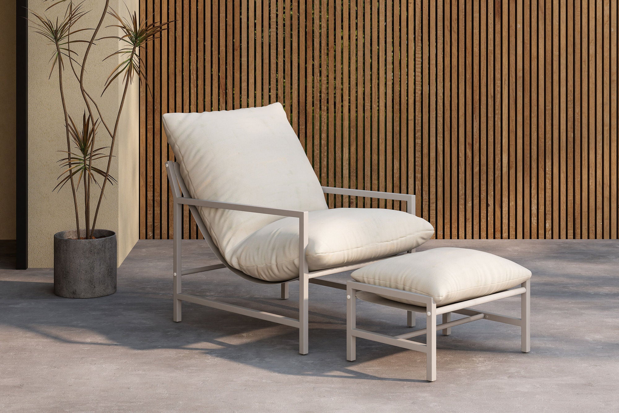 Venture Home Corso Lounge stol - Beige / Beige