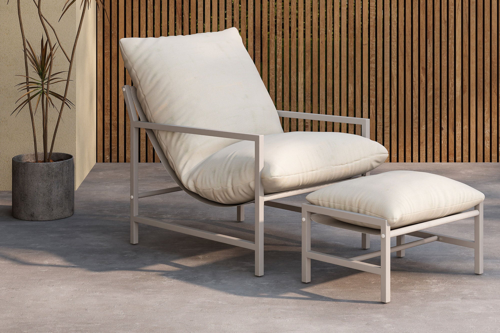 Venture Home Corso Lounge stol - Beige / Beige