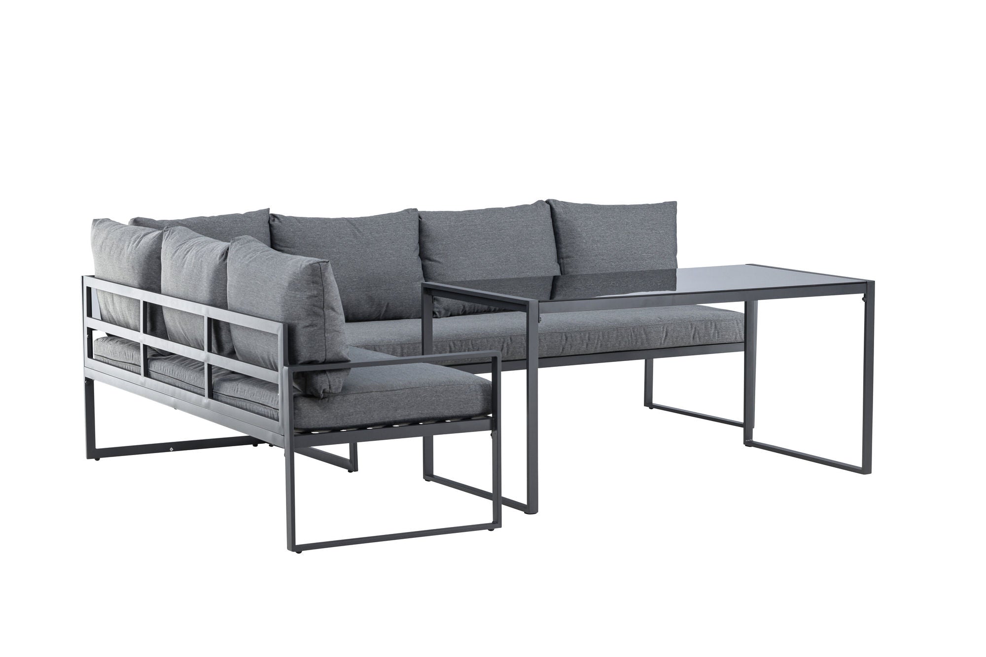 Venture Home Zingaro hjørne Sofa Set - Black / Grey