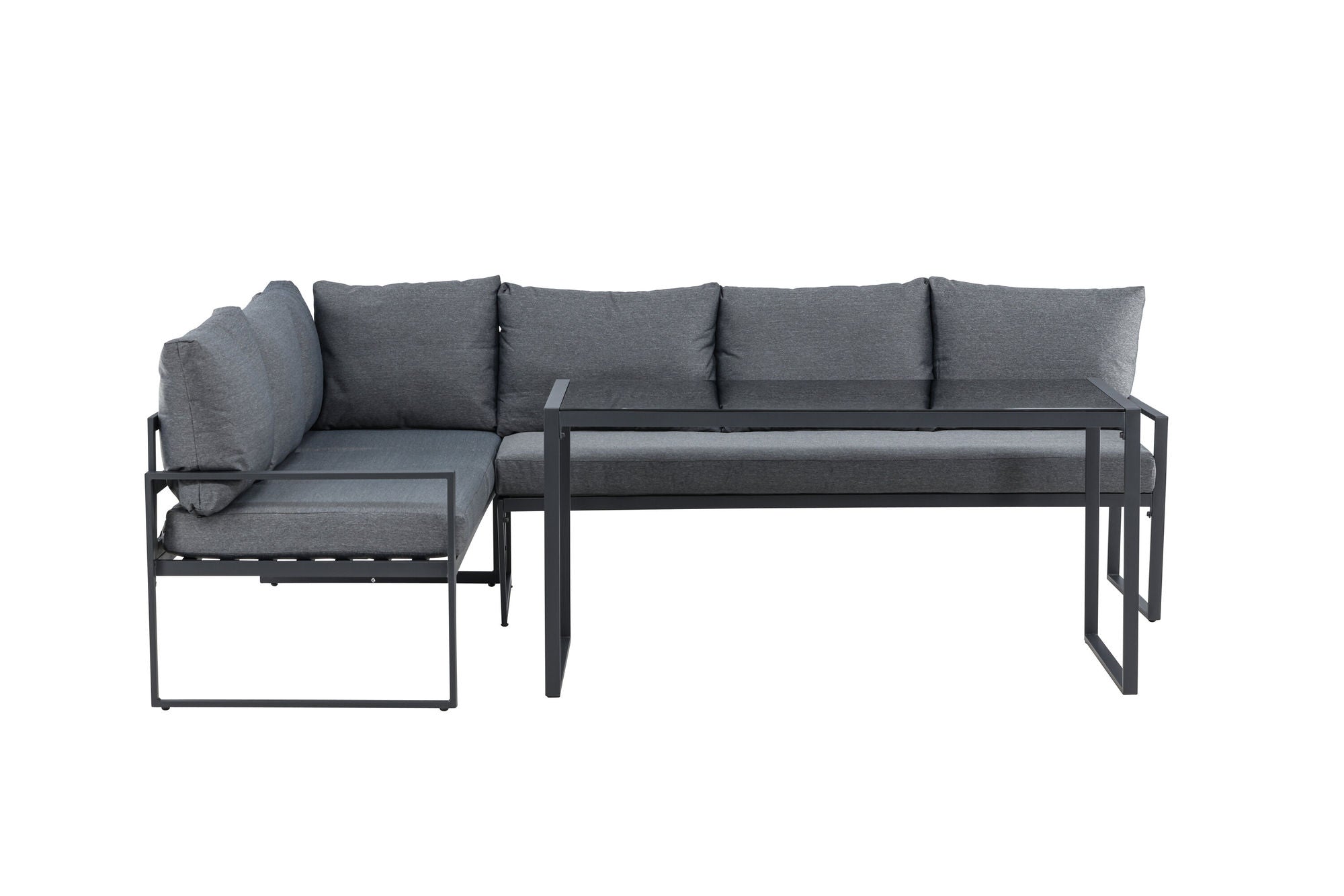 Venture Home Zingaro hjørne Sofa Set - Black / Grey