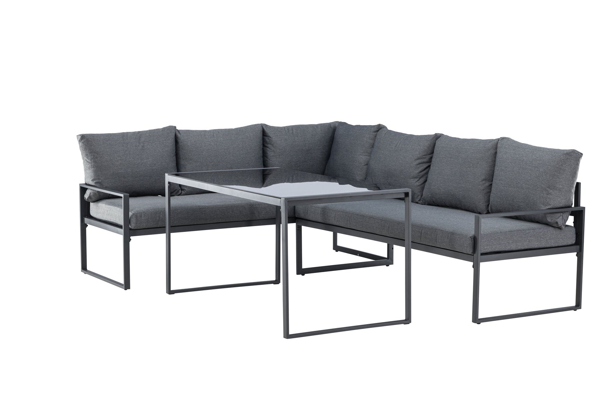 Venture Home Zingaro hjørne Sofa Set - Black / Grey