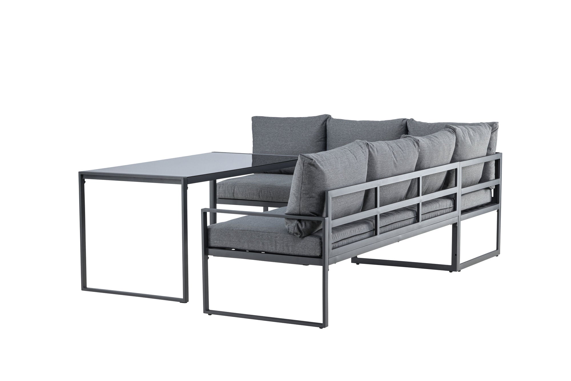 Venture Home Zingaro hjørne Sofa Set - Black / Grey