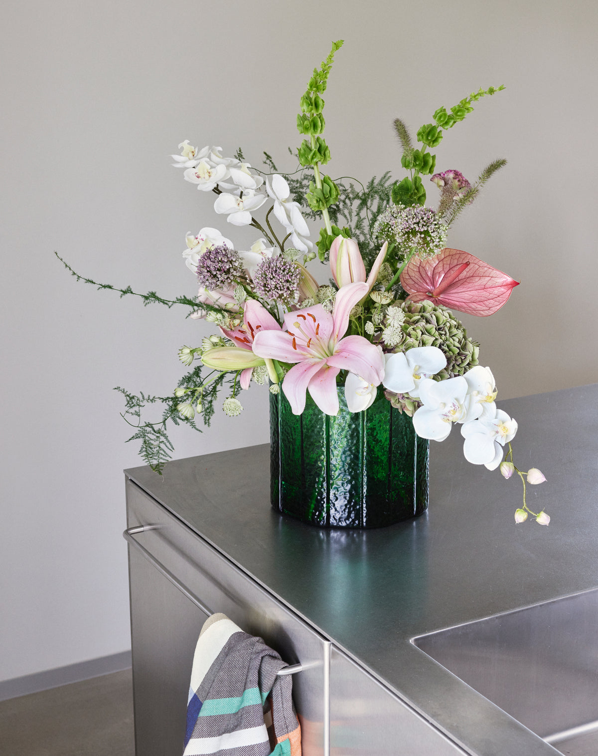 Smaragdgrøn vase