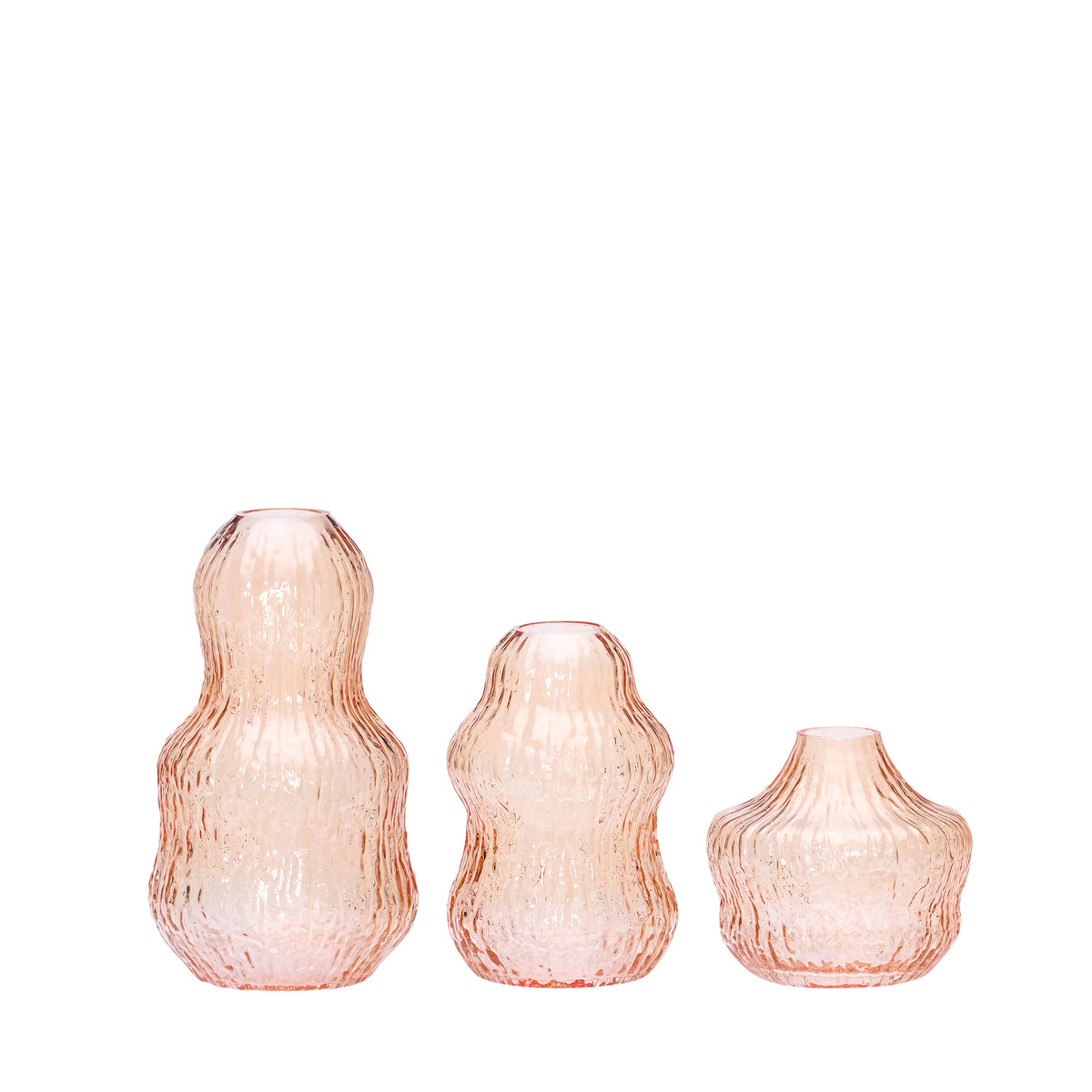 Fuyu vaser orange (sæt med 3)