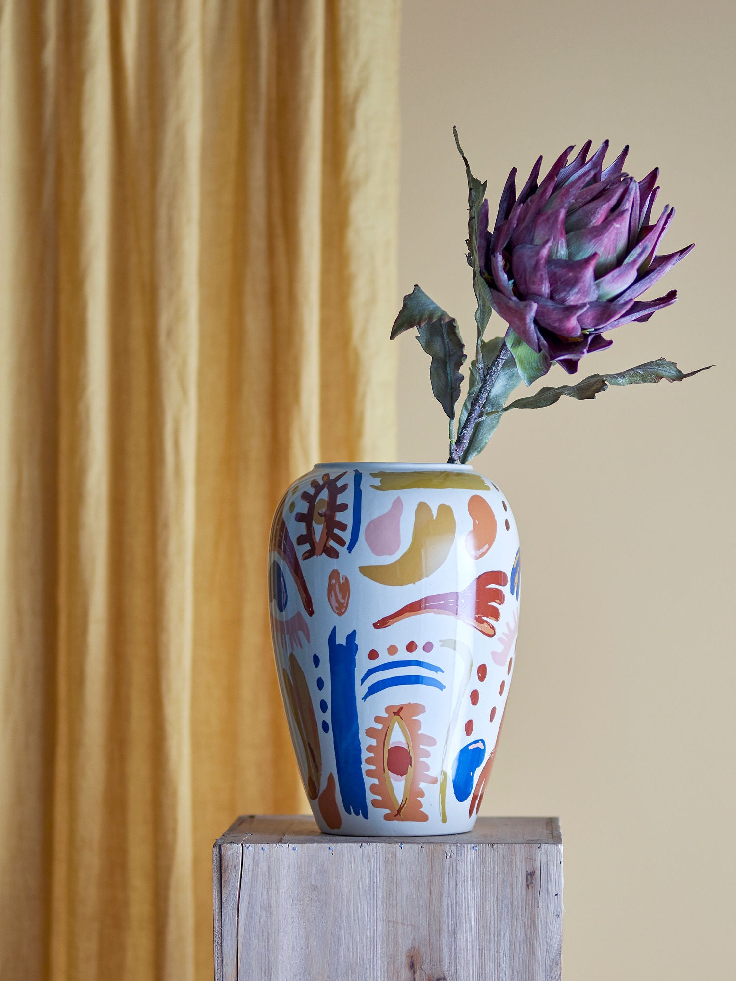 Bloomingville Horus Vase, Multifarvet, Stentøj