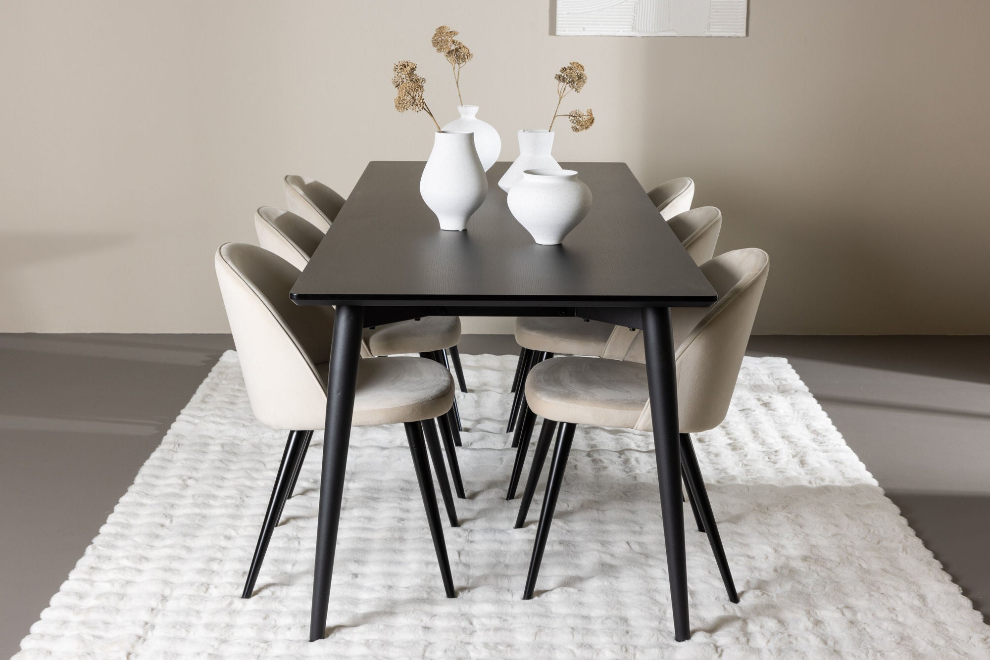 Venture Home Ellis spisebord with Velvet Spisebordsstol