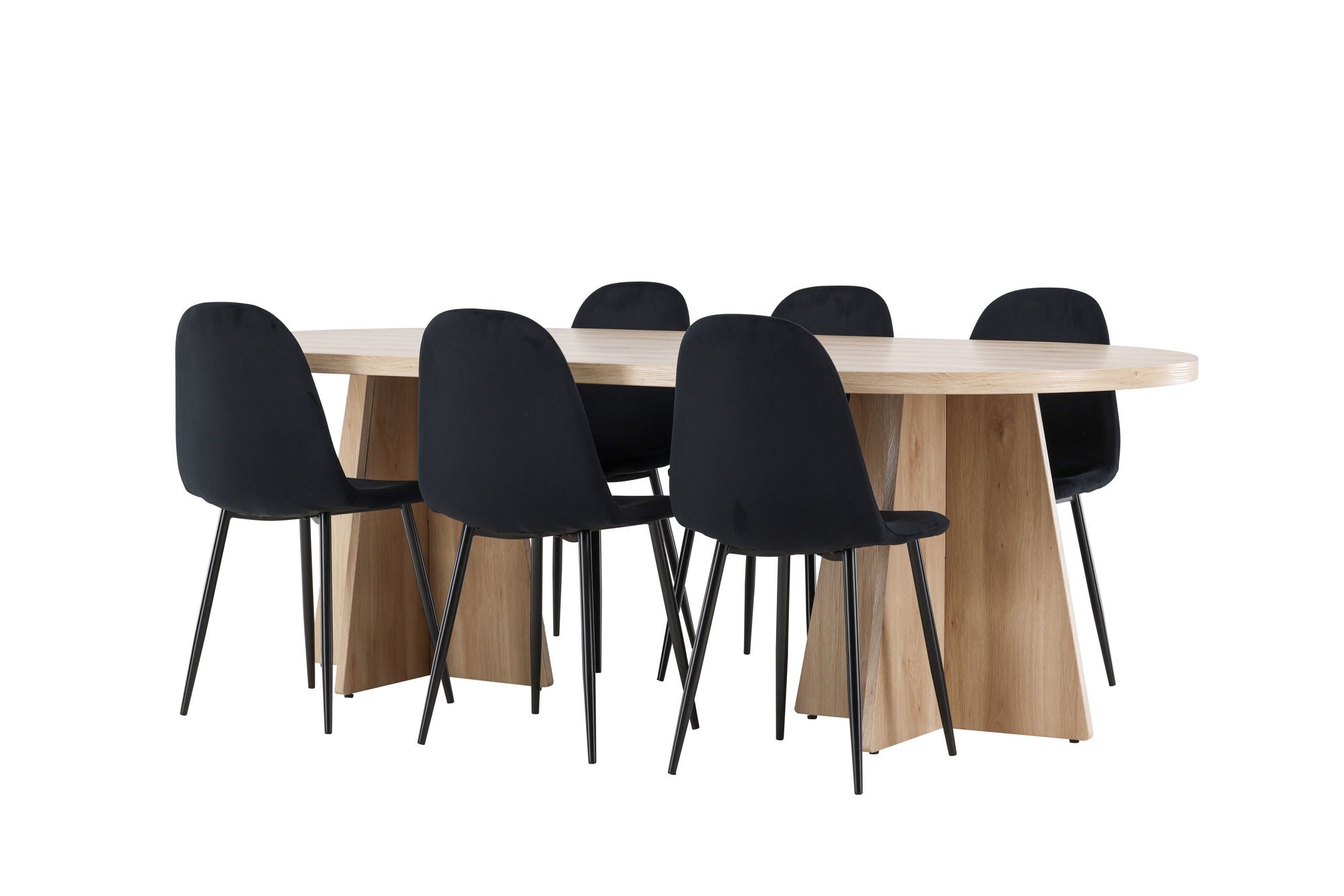 Venture Home Bootcut spisebord with Polar Spisebordsstol