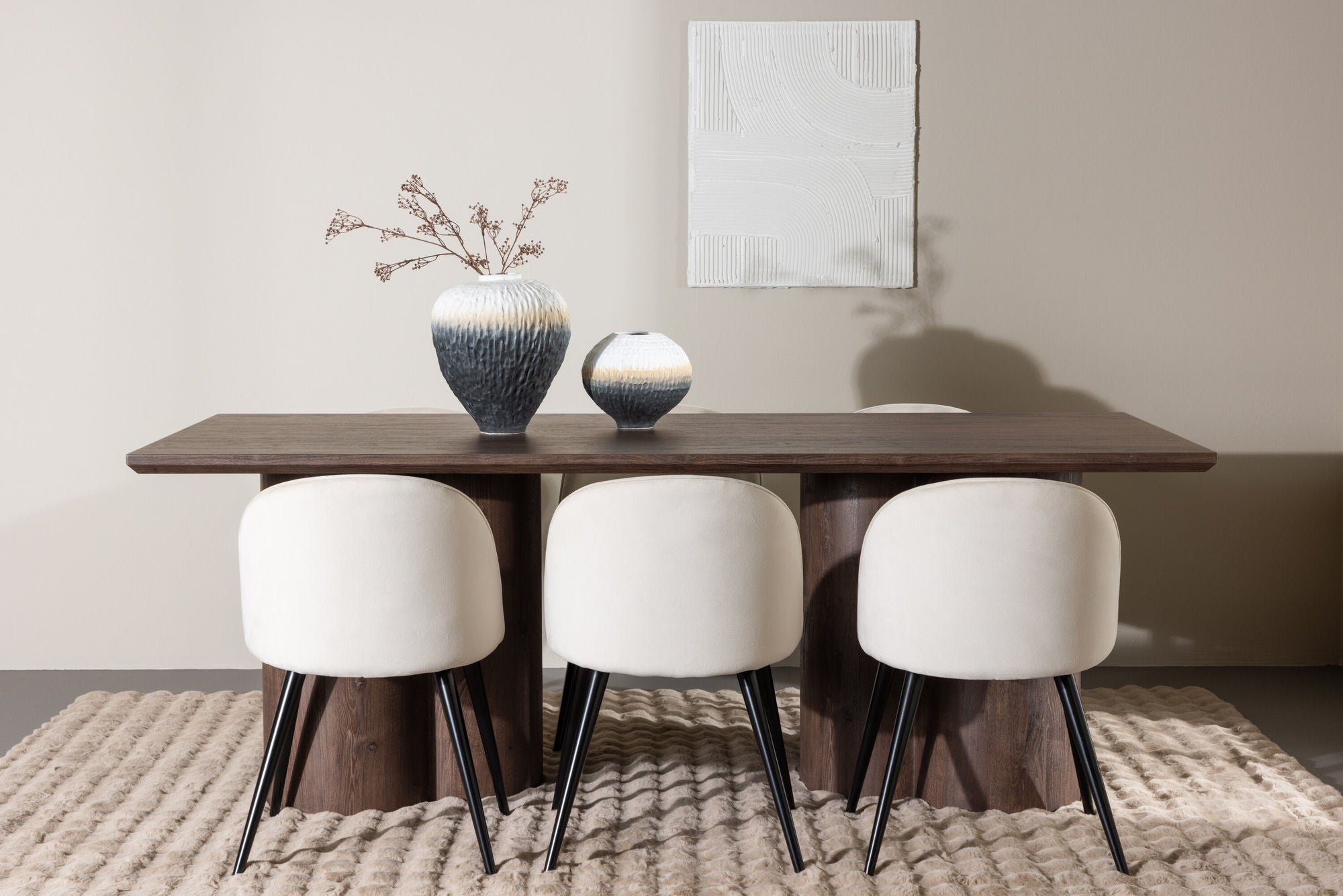 Venture Home Olivia spisebord with Velvet Spisebordsstol